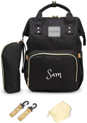 PERSONALIZED Large Diaper Knapsack/Tote Backpack/Messenger Shoulder Bag