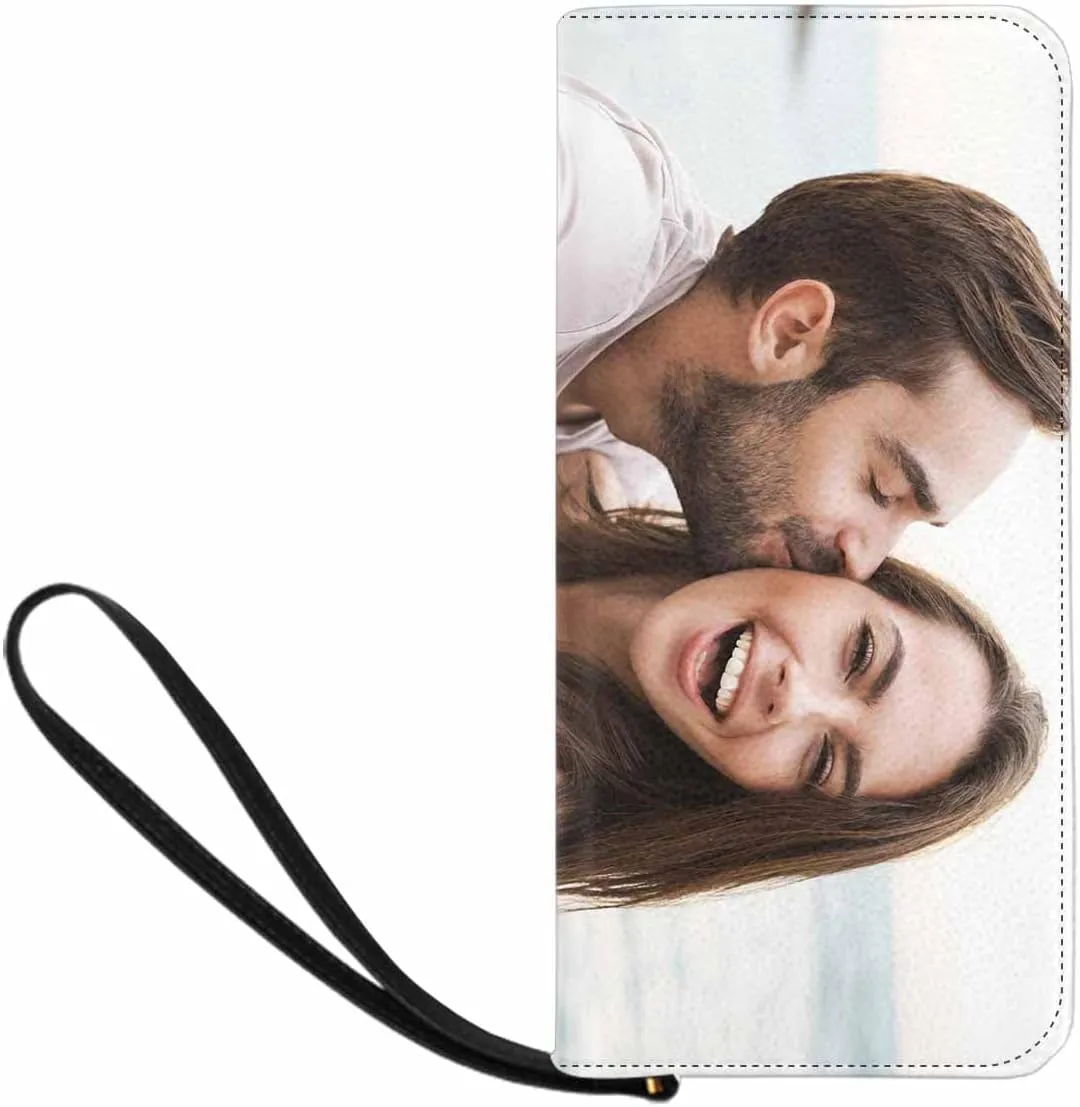 Personalized Name Handbags Clutch Purse, Happiness Is Being A Mom Grandma And A Great Grandma Women's Clutch Purse