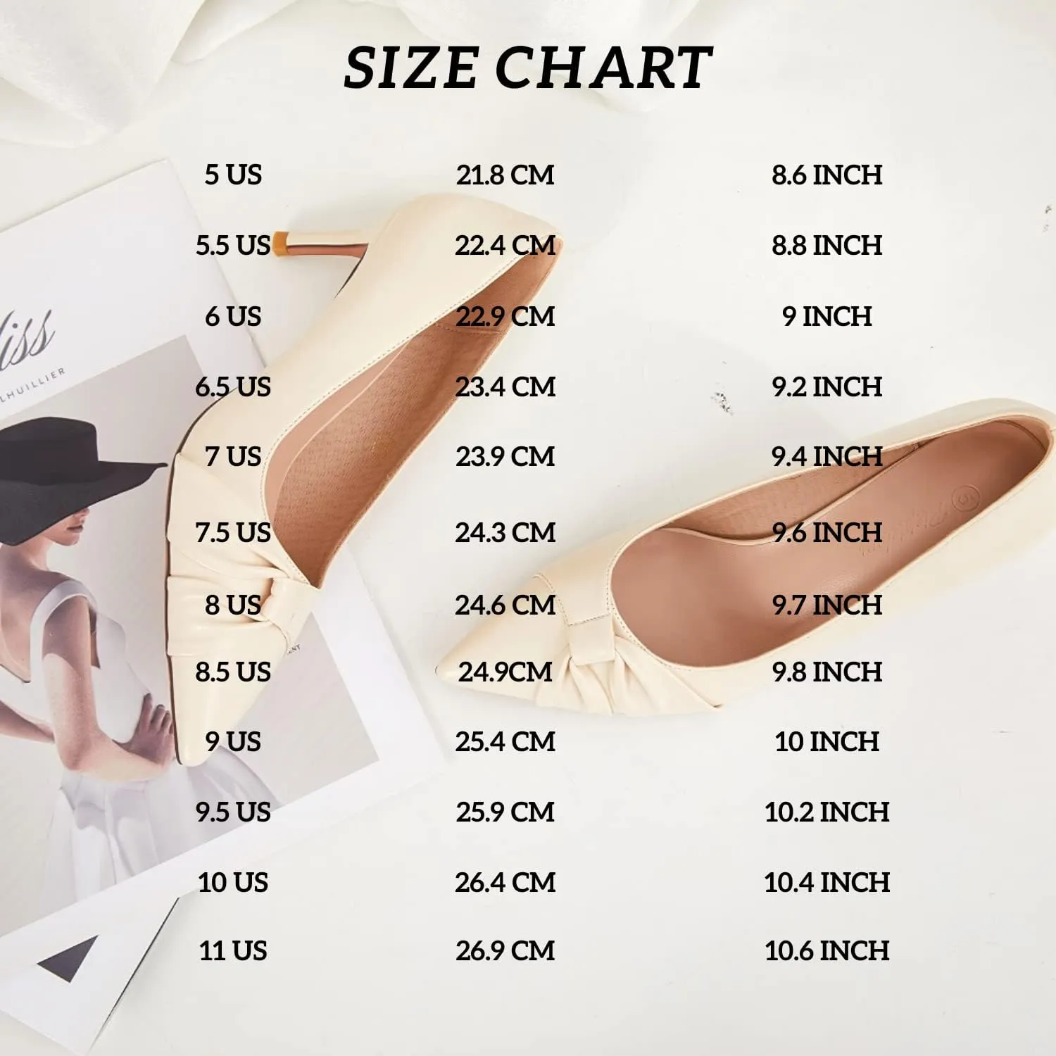 PiePieBuy Womens Pointed Toe Pumps Twist Knot Stiletto Mid Heel Faux Leather Dress Shoes