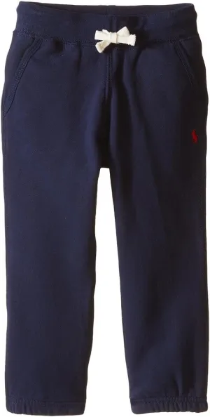 Polo Ralph Lauren Boys Fleece Cotton Sweatpants (Cruise Navy, 4)