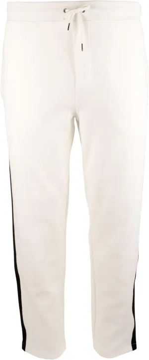 POLO RALPH LAUREN Men's Big & Tall Double Knit Mesh Track Pants WhtM 3XLT White/Black