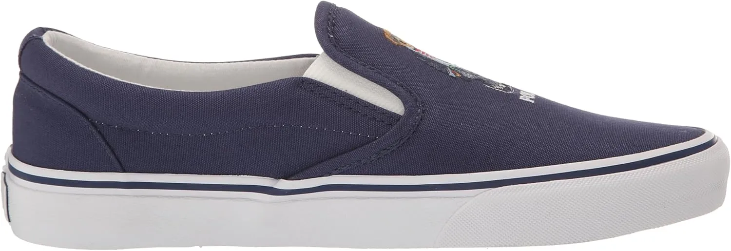 Polo Ralph Lauren Men's Keaton Patchwork Madras Slip-on Sneaker