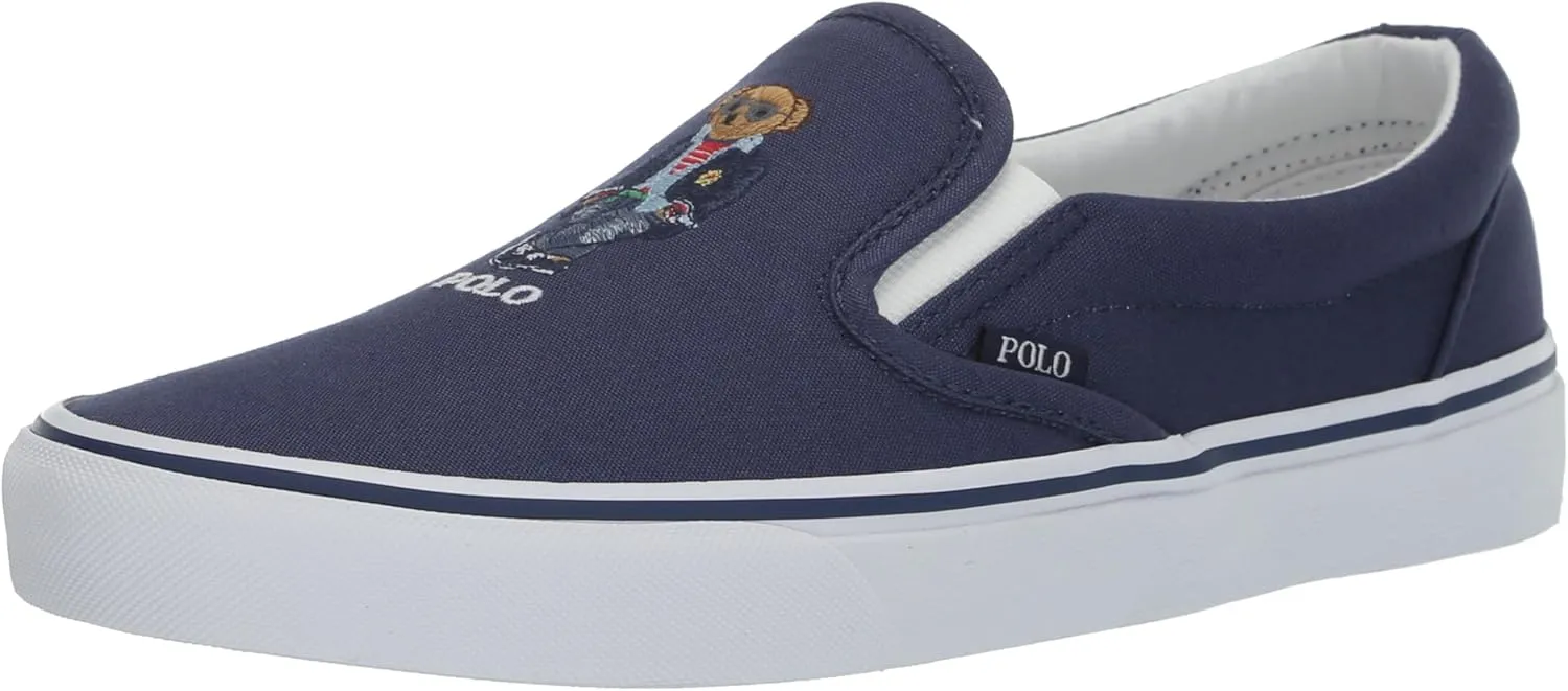 Polo Ralph Lauren Men's Keaton Patchwork Madras Slip-on Sneaker