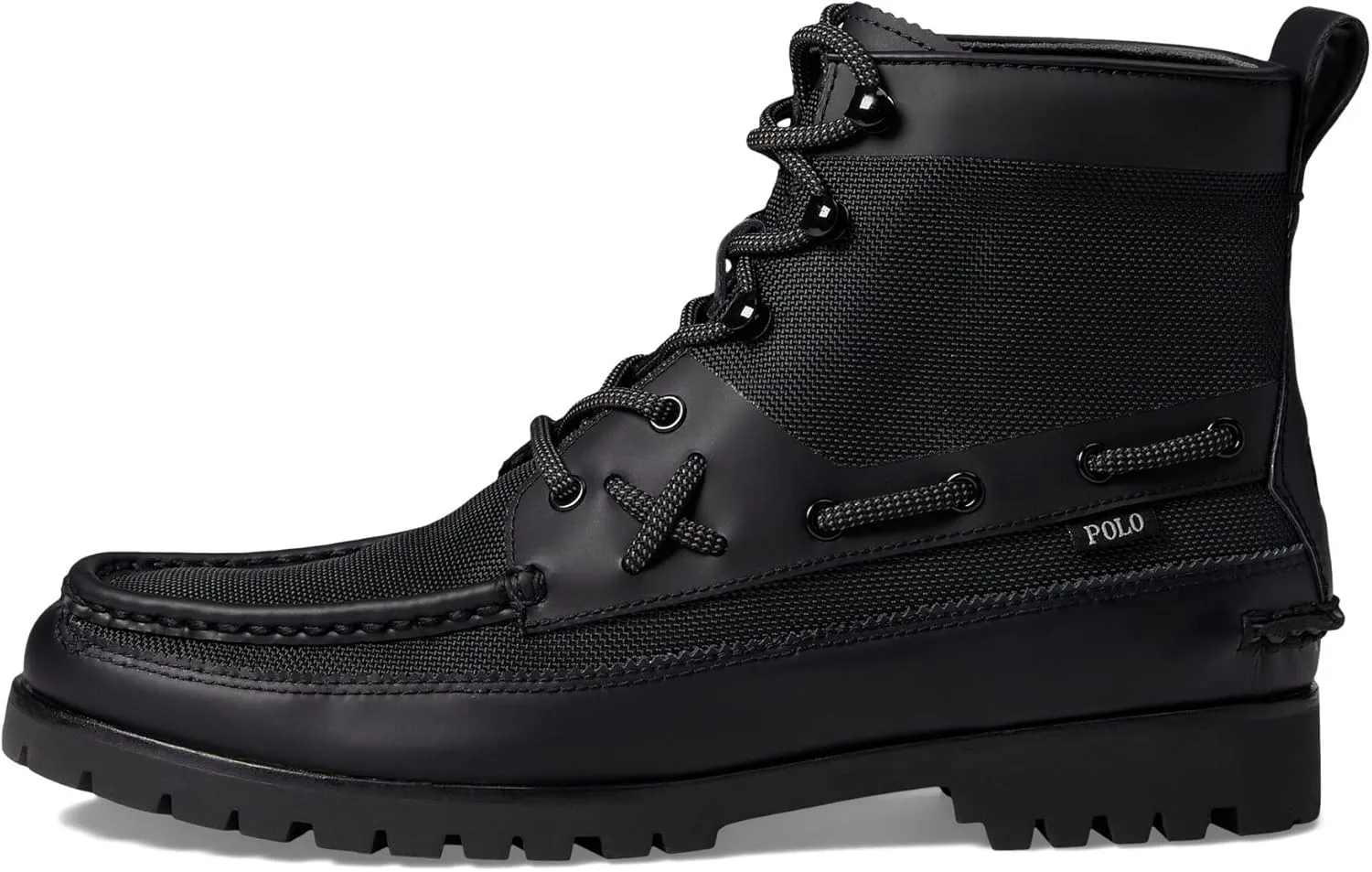 POLO RALPH LAUREN Men's Ranger Mid Leather & Oxford Sneaker Boot Fashion