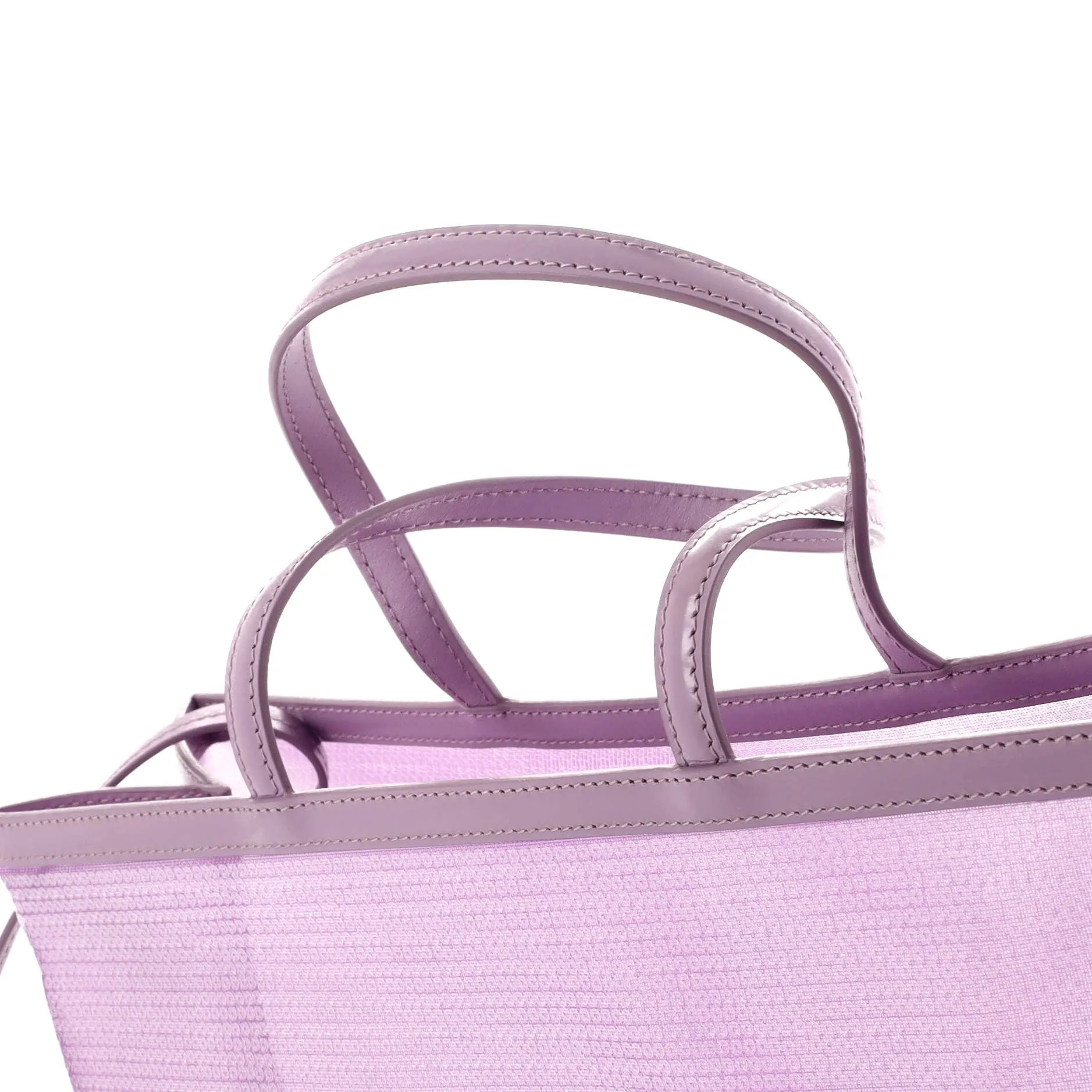 Prada Logo Open Tote Sequined Mesh Large