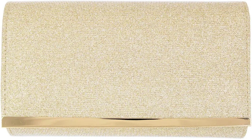 Premium Glitter Mesh Clutch Evening Bag Handbag