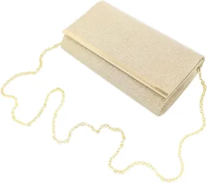 Premium Glitter Mesh Clutch Evening Bag Handbag