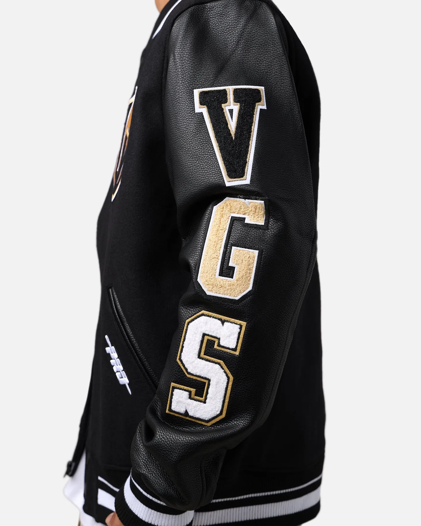 Pro Standard Vegas Golden Knights Wool Varsity Jacket Black