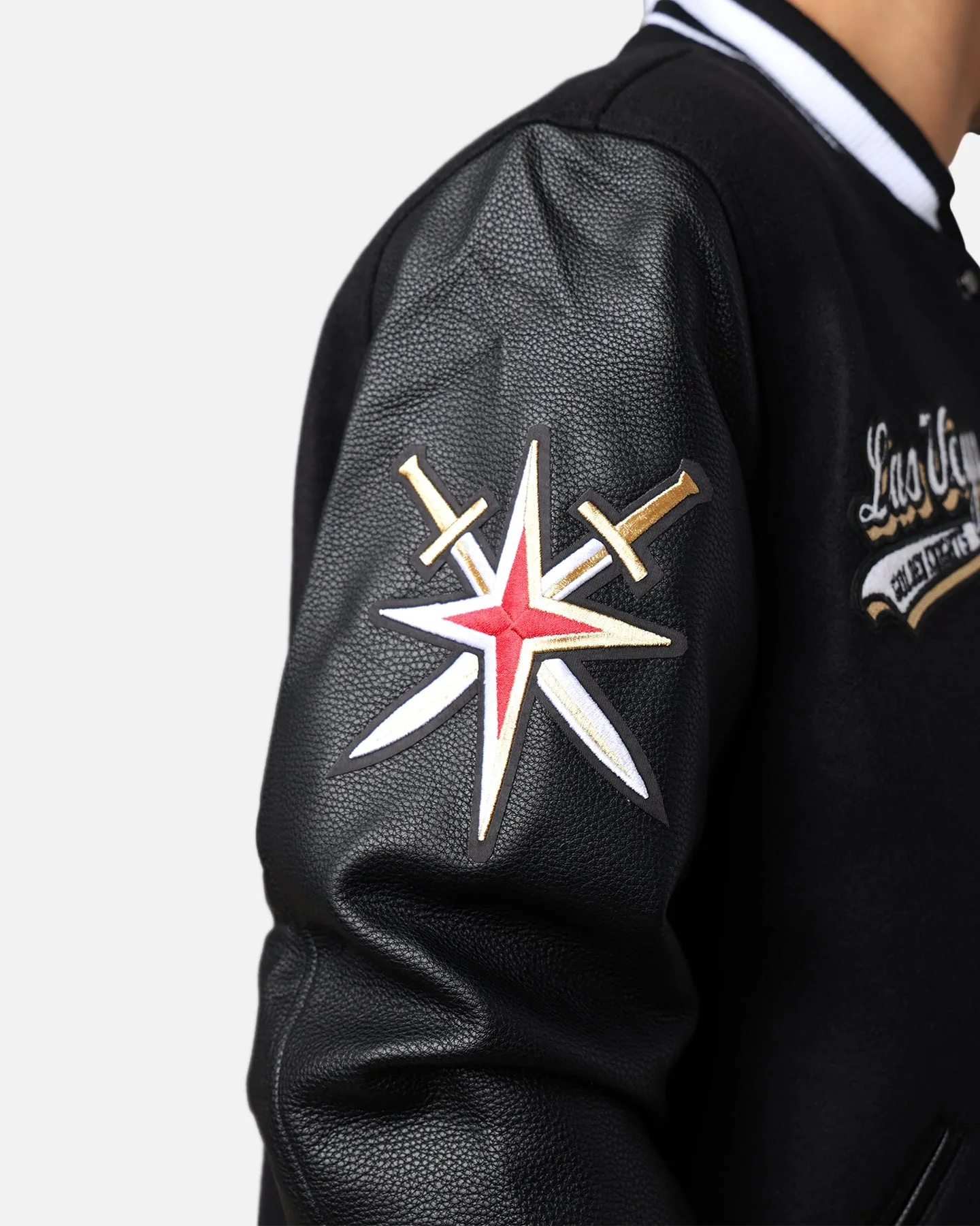 Pro Standard Vegas Golden Knights Wool Varsity Jacket Black