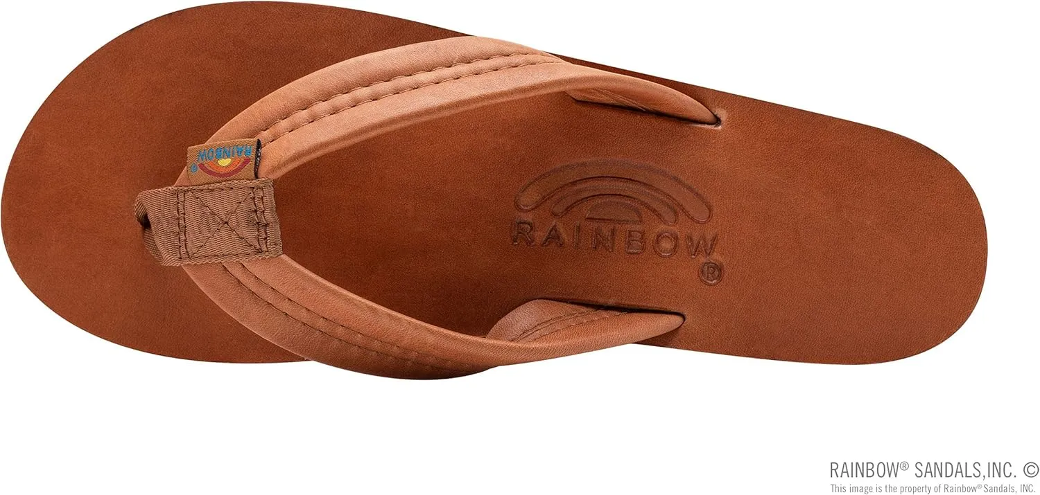 Rainbow Sandals Ladies Luxury Leather - Double Layer Arch Support with 1" Strap