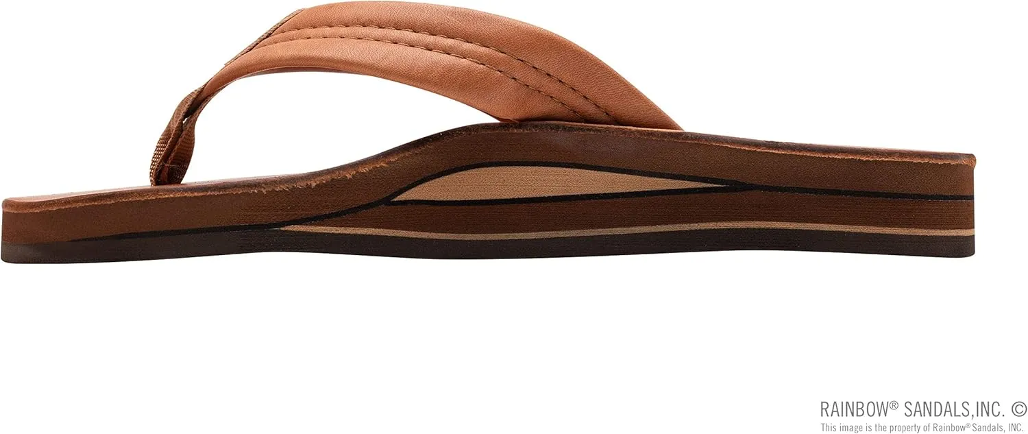 Rainbow Sandals Ladies Luxury Leather - Double Layer Arch Support with 1" Strap