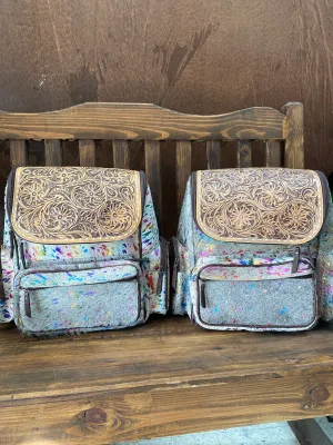 Rainbow Speckled Backpack