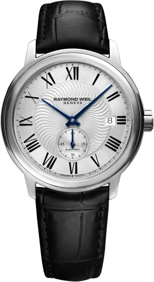 Raymond Weil Men's 2238-STC-00659 Maestro Analog Display Swiss Automatic Black Watch