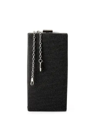 Rectangle Shaped Glitter Soiree Clutch