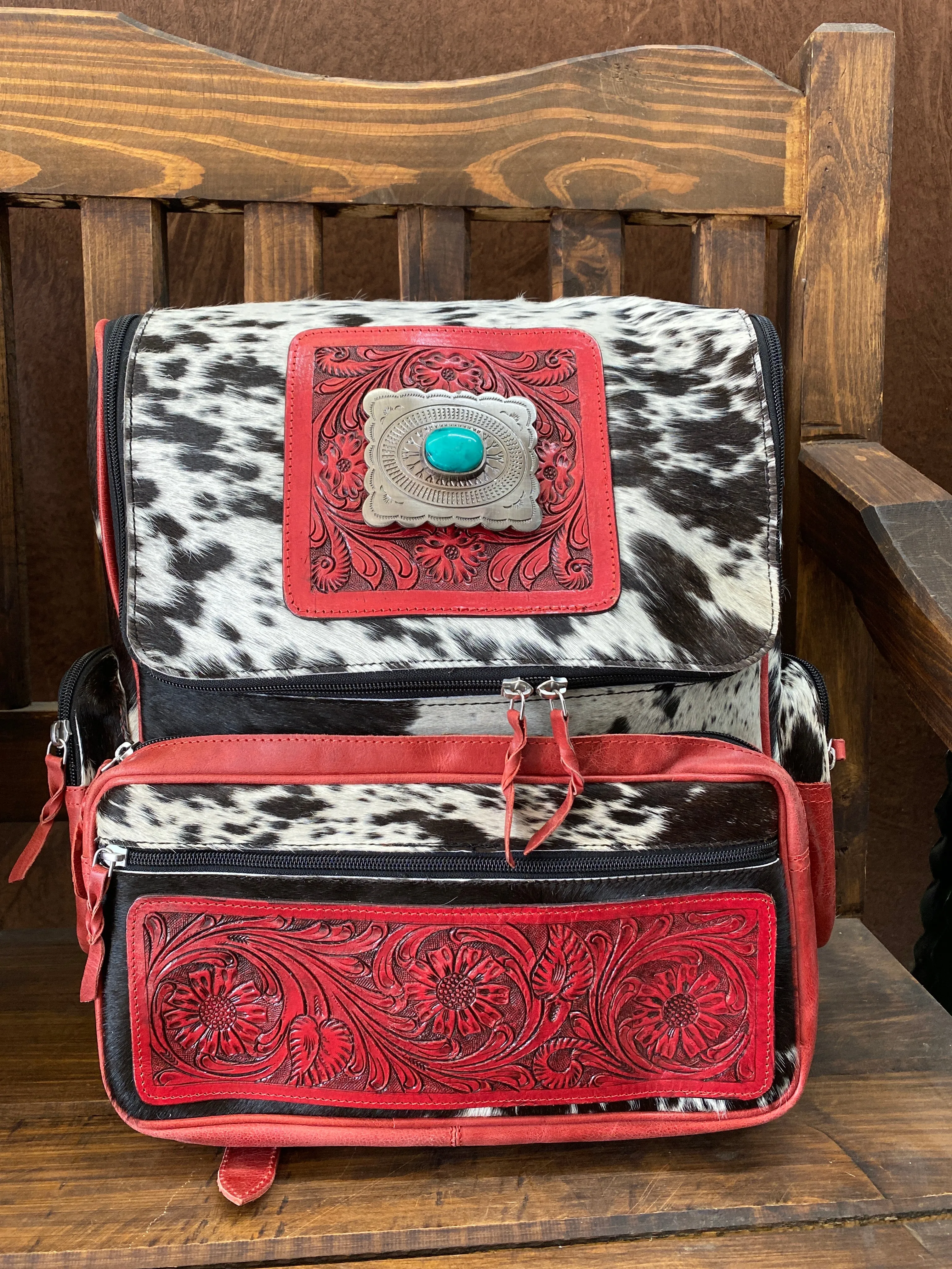 Red Buckle Backpack