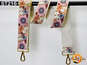 Replacement Handbag Strap  Gift for Friend Embroidered Camera Strap Crossbody Boho Strap for Purses Bag Embroidery Detachable Guitar Strap