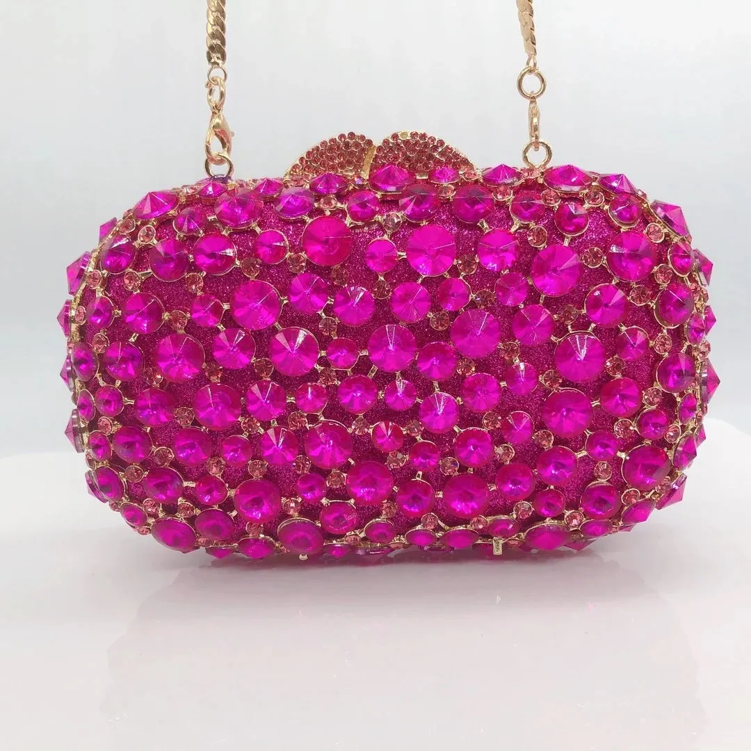 Rhinestone Clutch Bag by Jessica