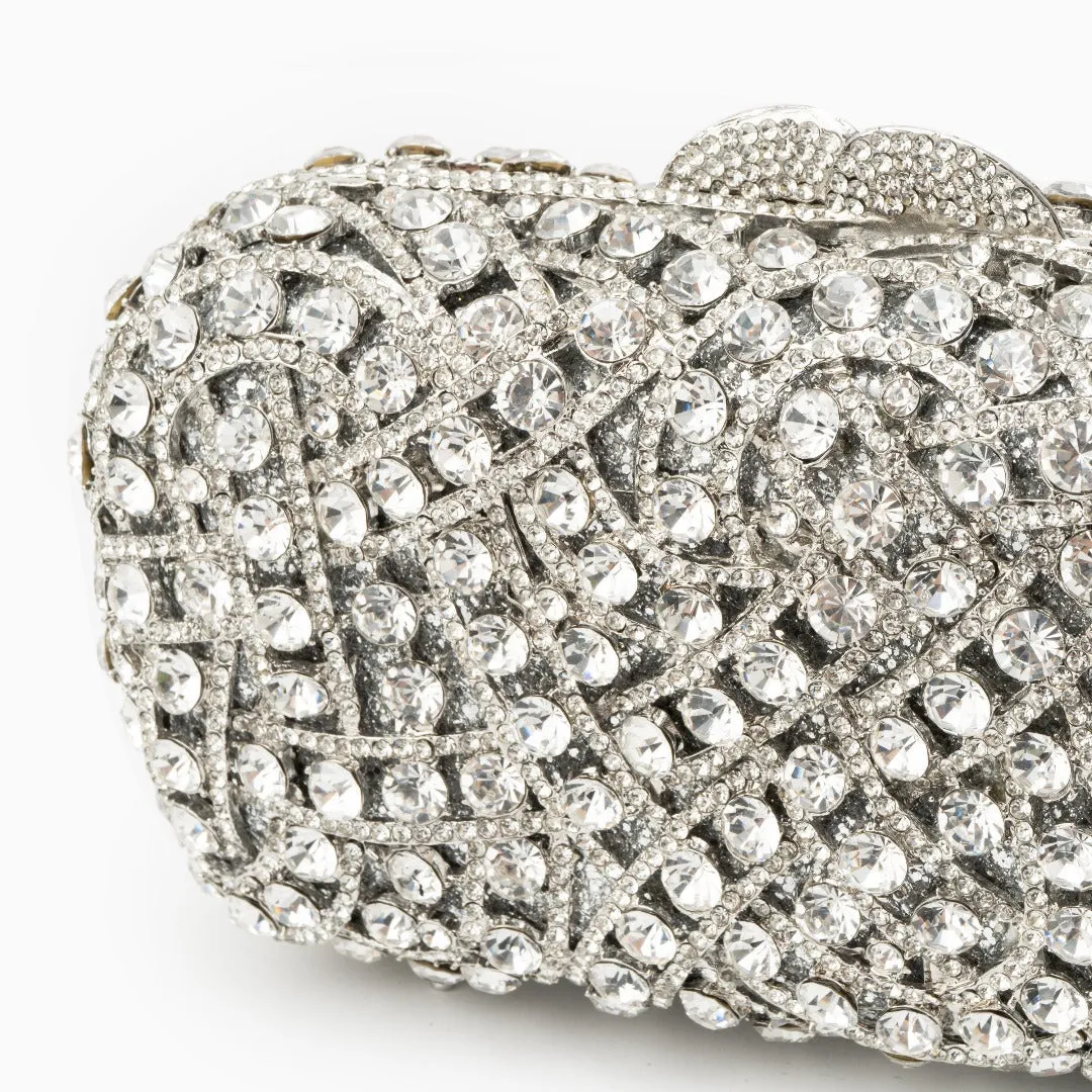 Rhinestone Clutch Bag by Valentina