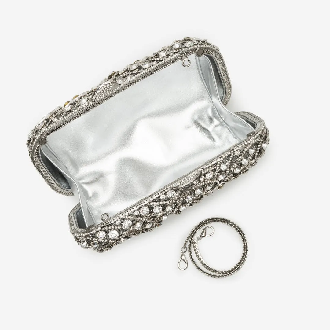 Rhinestone Clutch Bag by Valentina