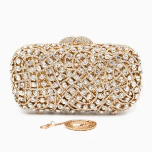 Rhinestone Clutch Bag by Valentina