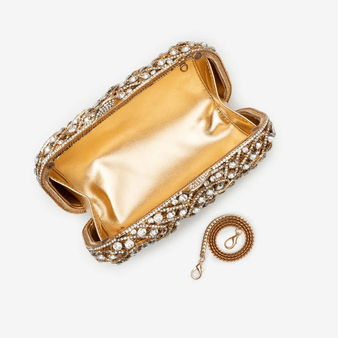 Rhinestone Clutch Bag by Valentina