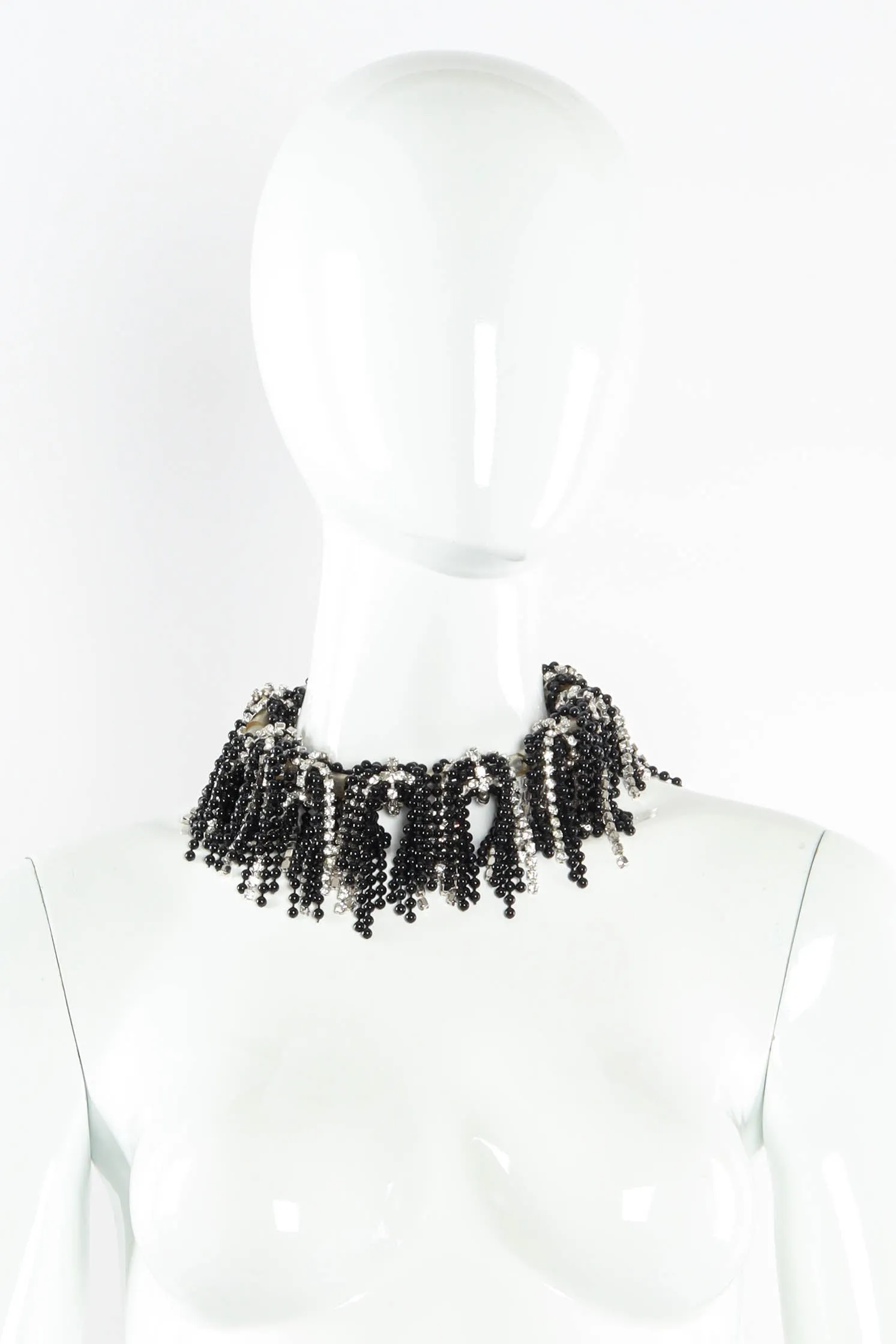 Rhinestone Drape Tube Choker