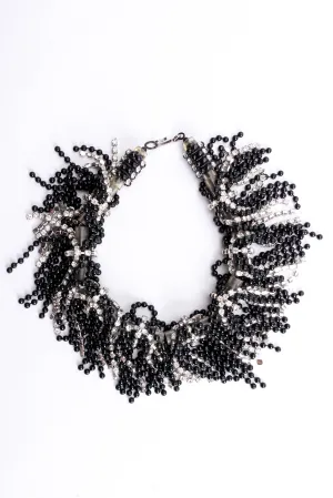 Rhinestone Drape Tube Choker