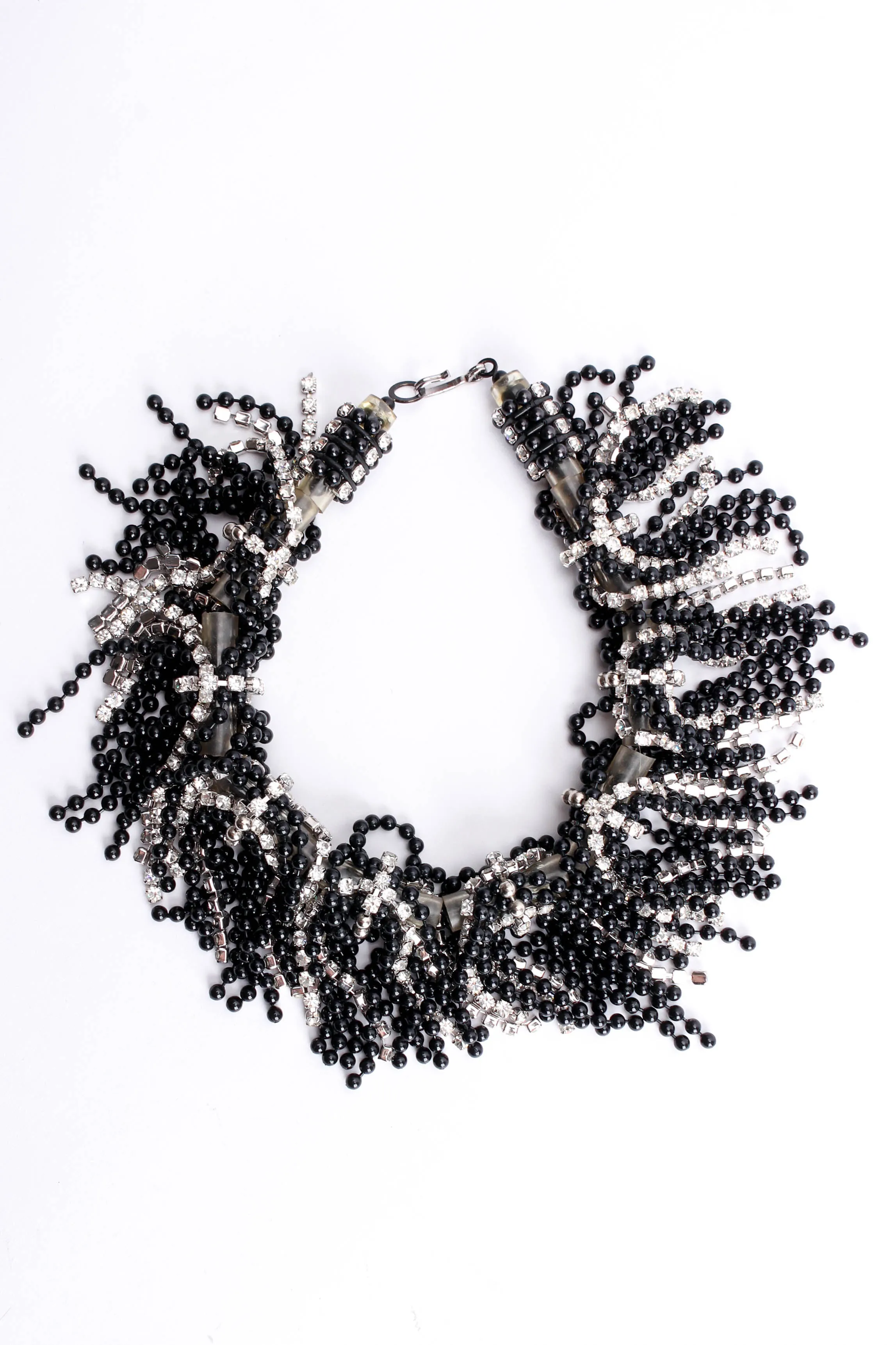 Rhinestone Drape Tube Choker