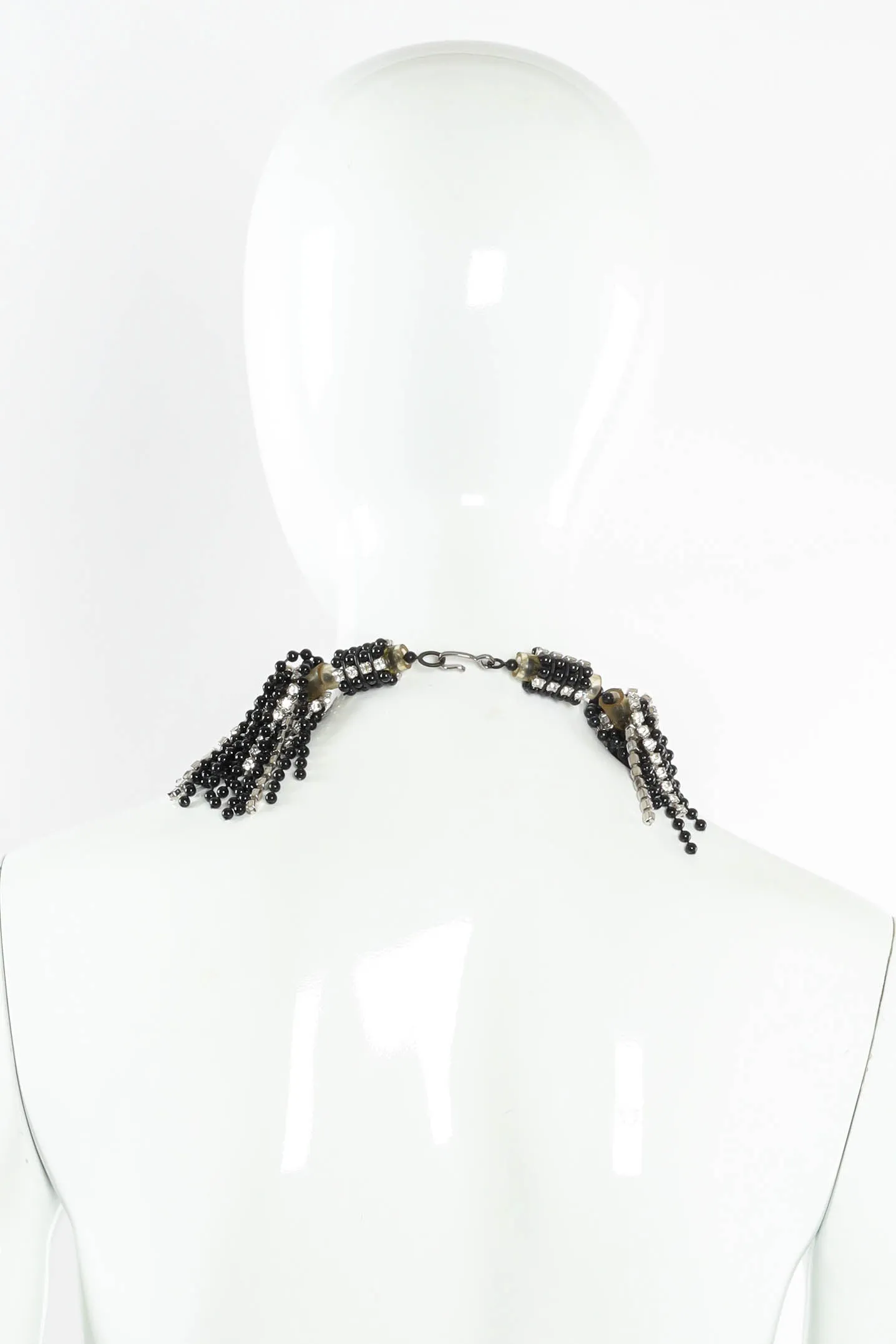 Rhinestone Drape Tube Choker