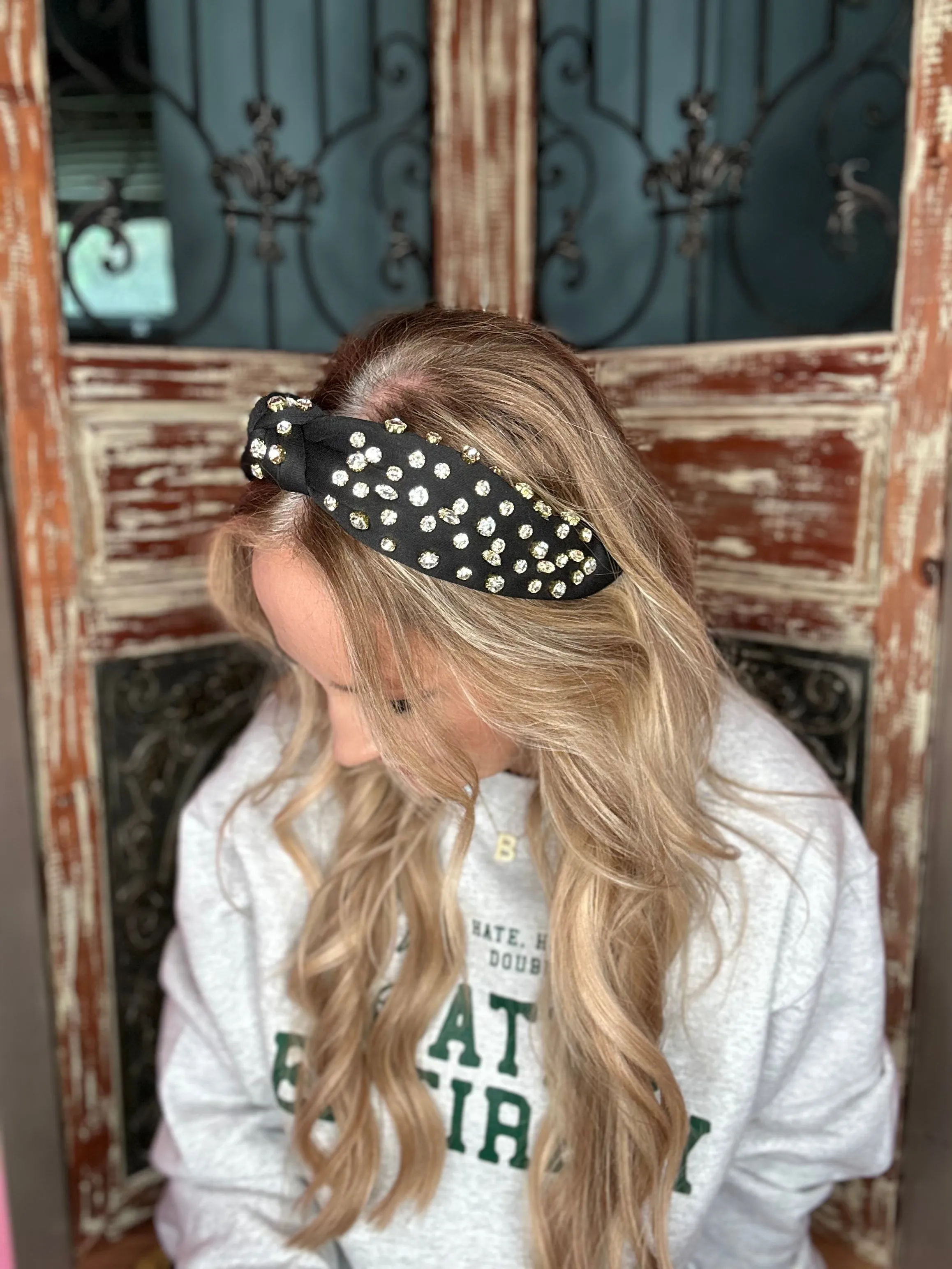 Rhinestone Satin Headbands