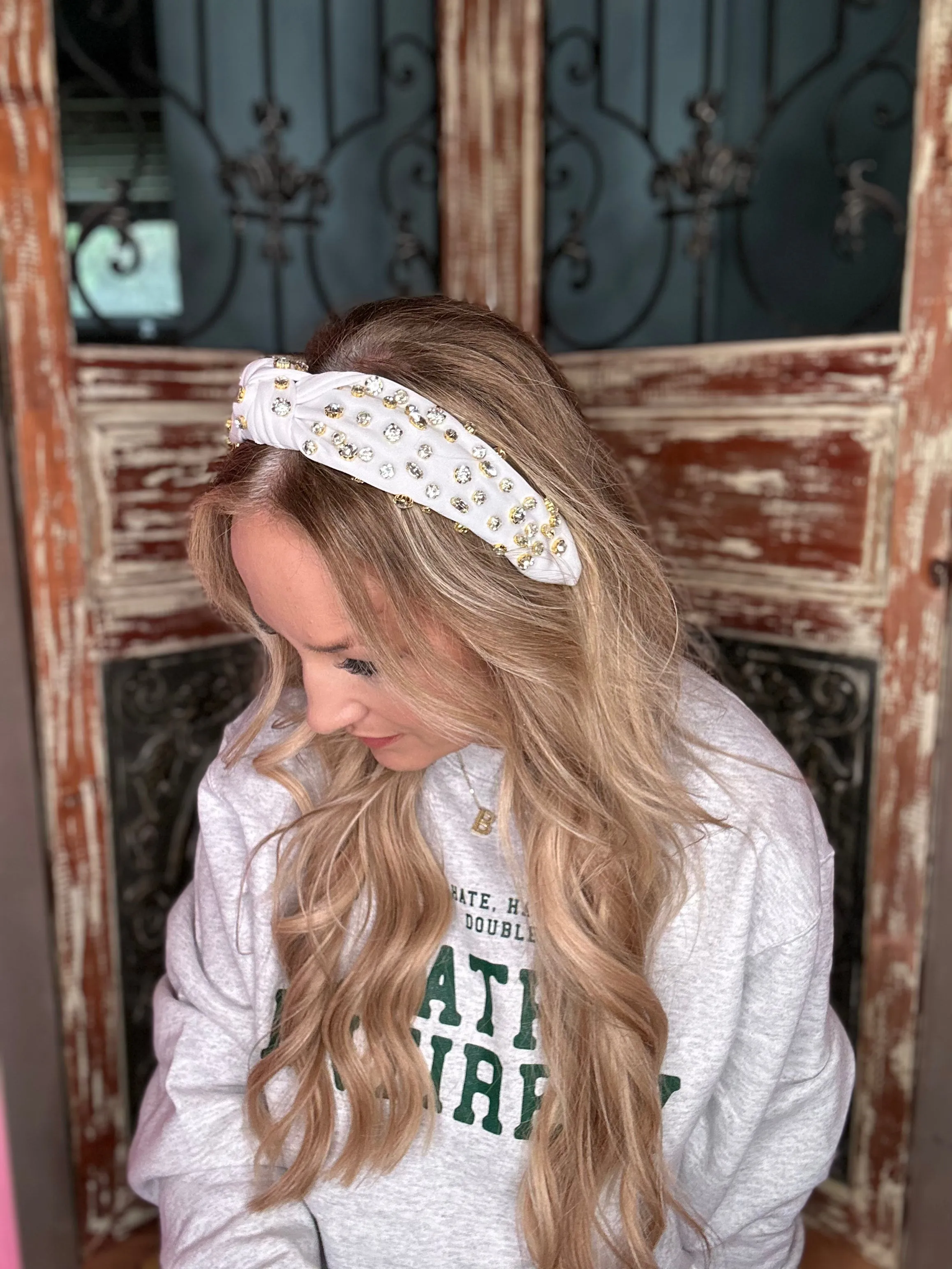 Rhinestone Satin Headbands