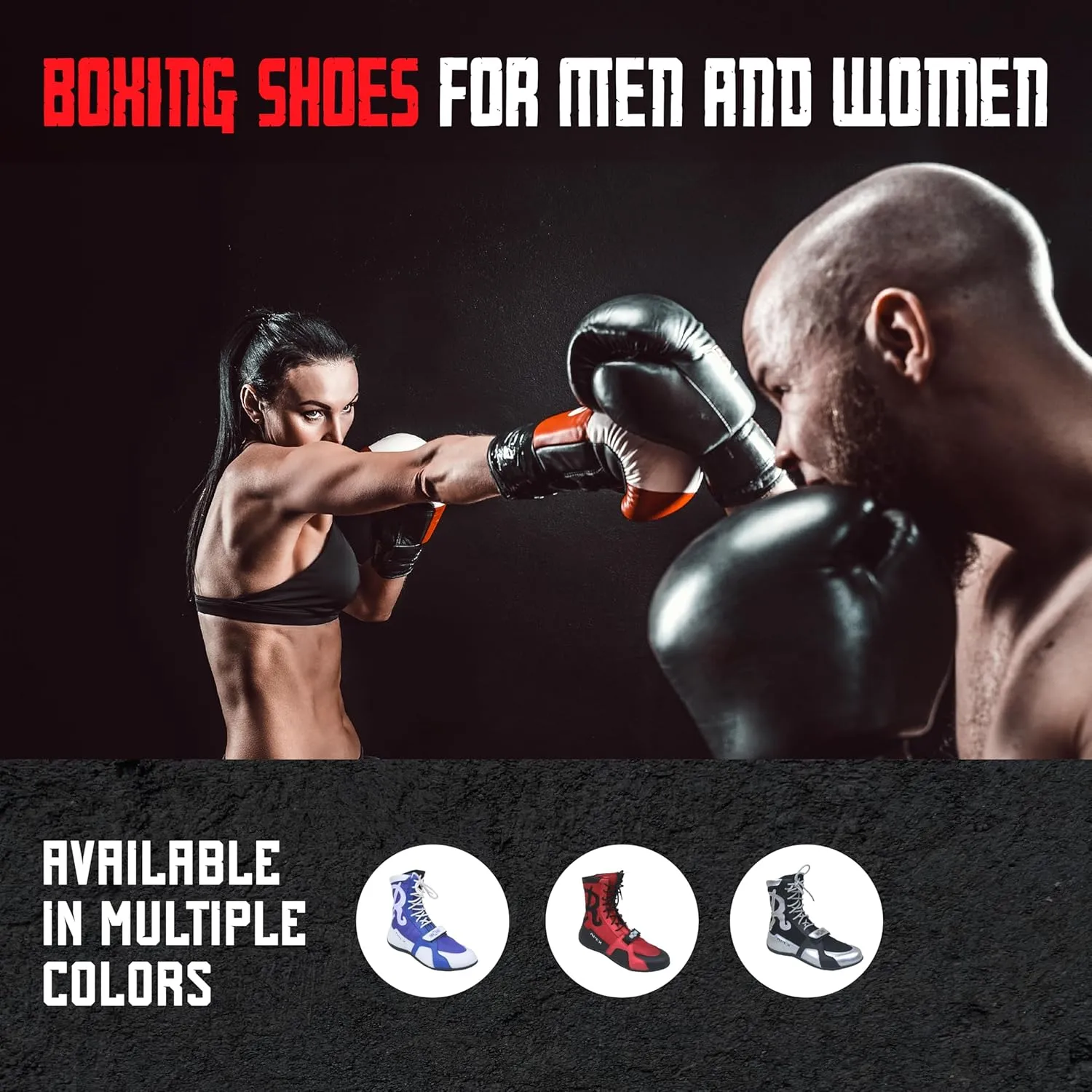 Ringside Apex Elite Boxing Shoes - Synthetic Leather High-Top Ankle Shoes for Men and Women, Boxing, Wrestling, Workout, Training, Competition, (2-13)