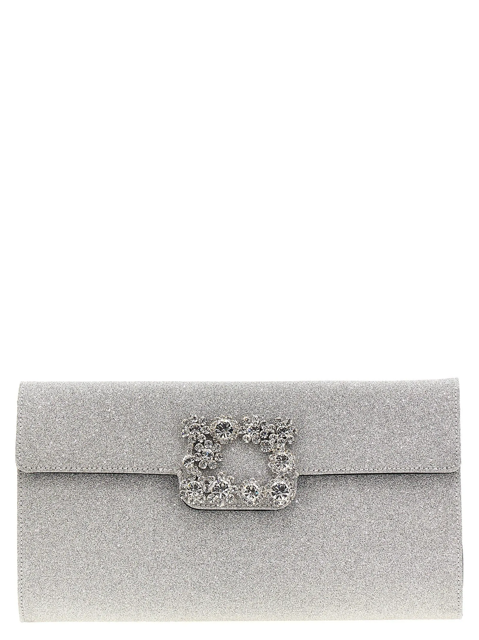 Roger Vivier 'Flower Strass' Clutch