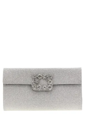 Roger Vivier 'Flower Strass' Clutch