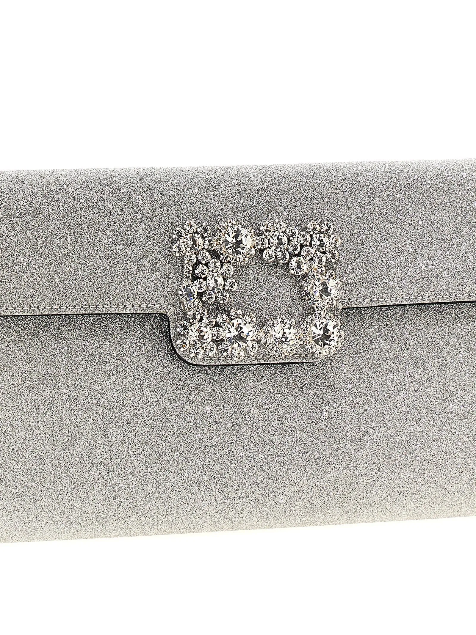 Roger Vivier 'Flower Strass' Clutch