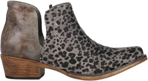 ROPER Womens Ava Embroidered Snip Toe Casual Boots Ankle Low Heel 1-2" - Brown