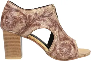 ROPER Women's Mika Embossed Open Toe Shooties Moccasin