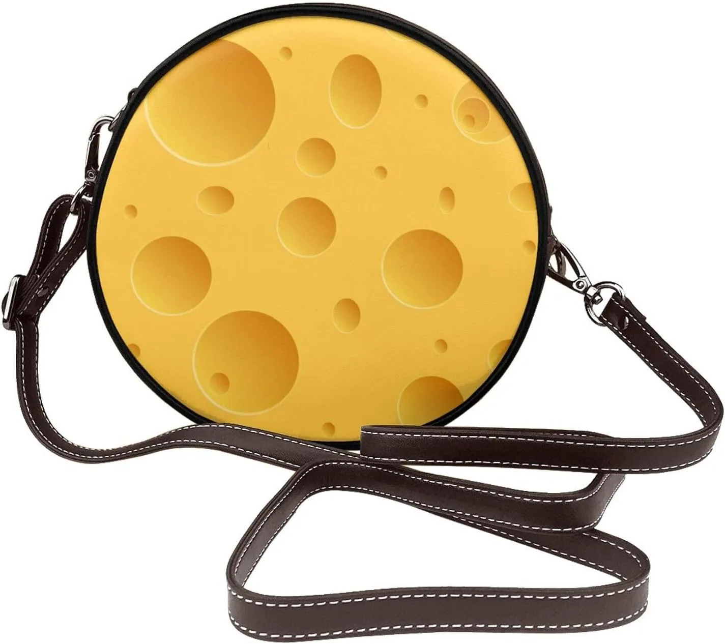 Round Crossbody Shoulder Bag Circle Purse Handbags for Women Small Fashion Clutch Evening Wallet