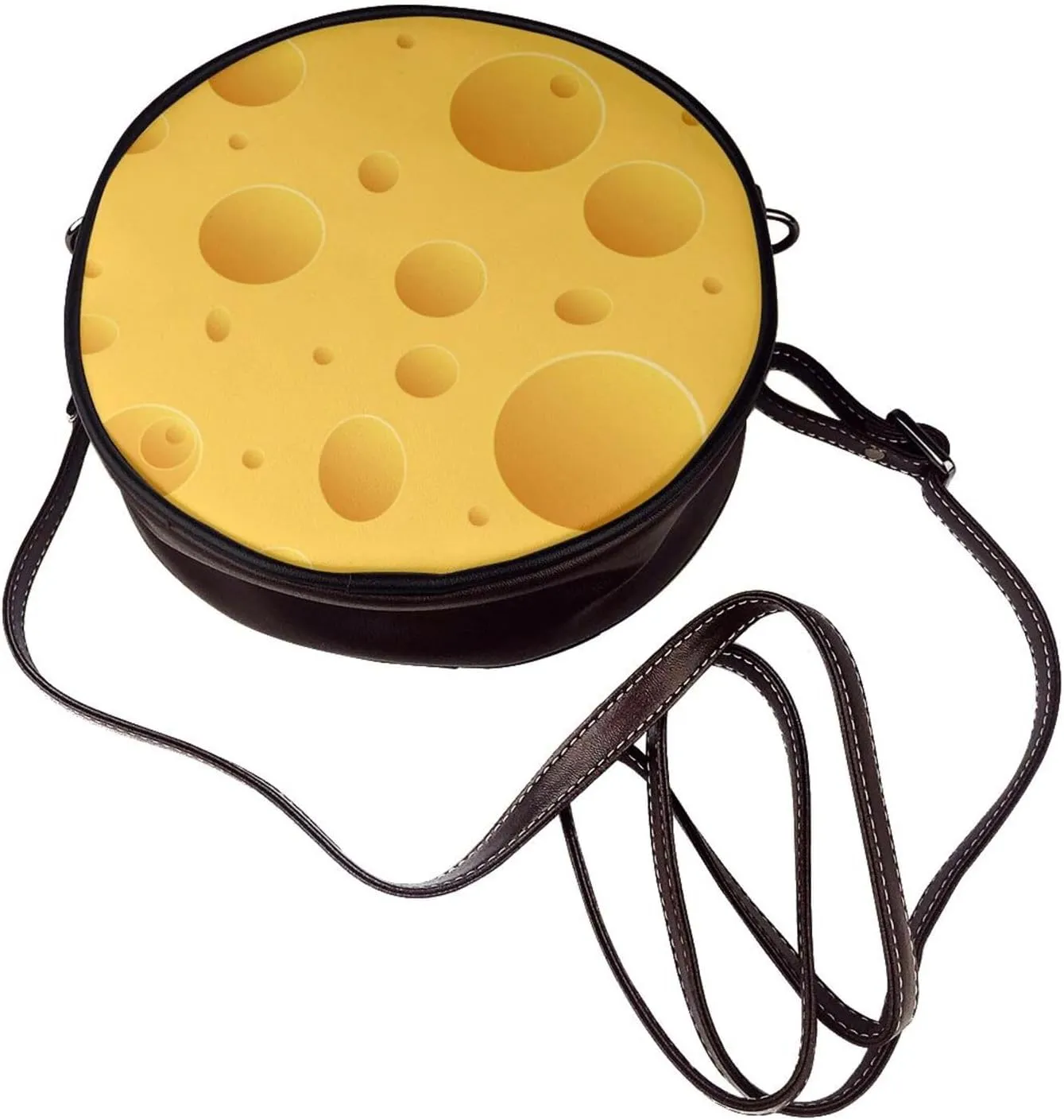 Round Crossbody Shoulder Bag Circle Purse Handbags for Women Small Fashion Clutch Evening Wallet