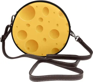 Round Crossbody Shoulder Bag Circle Purse Handbags for Women Small Fashion Clutch Evening Wallet