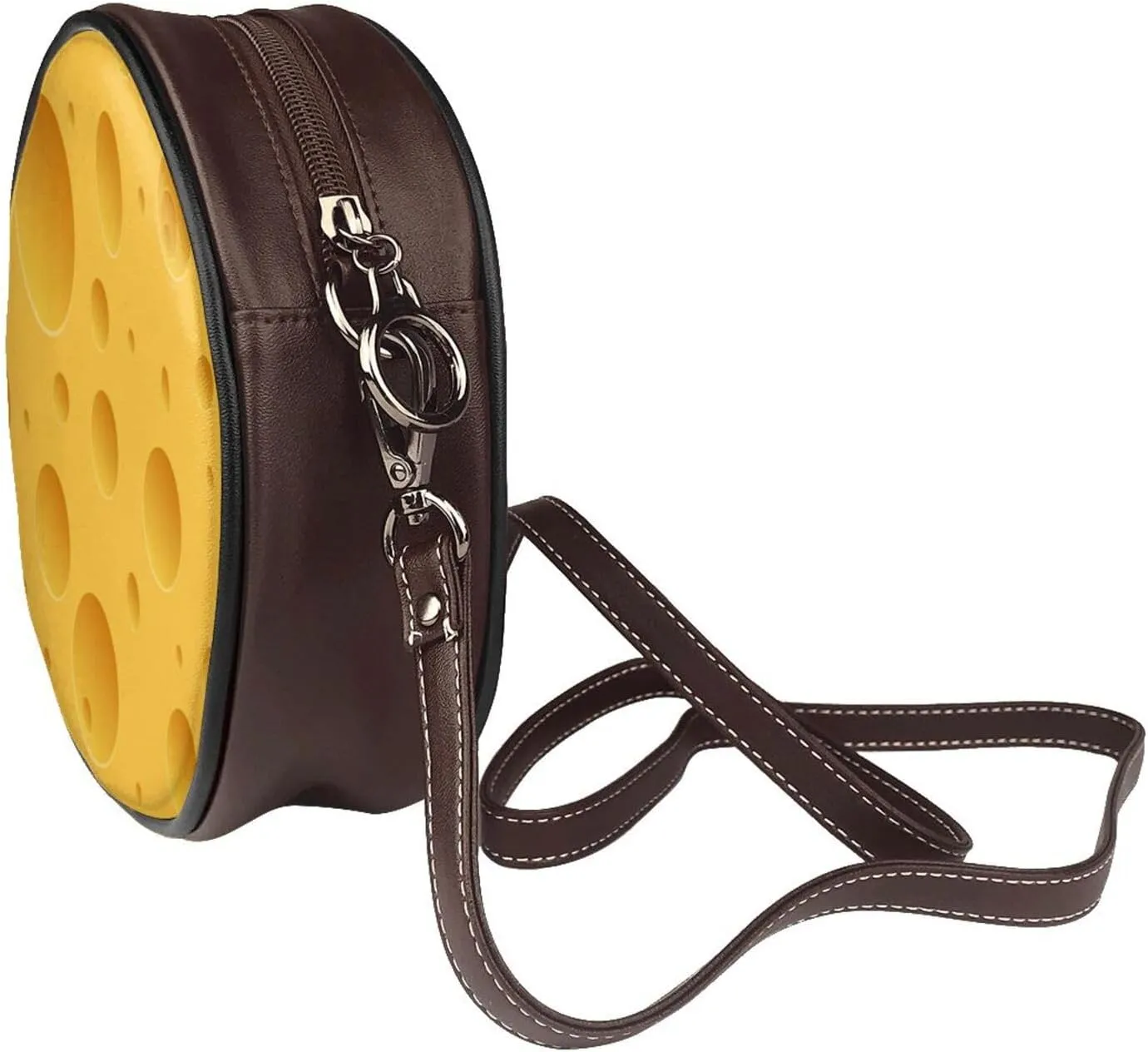 Round Crossbody Shoulder Bag Circle Purse Handbags for Women Small Fashion Clutch Evening Wallet