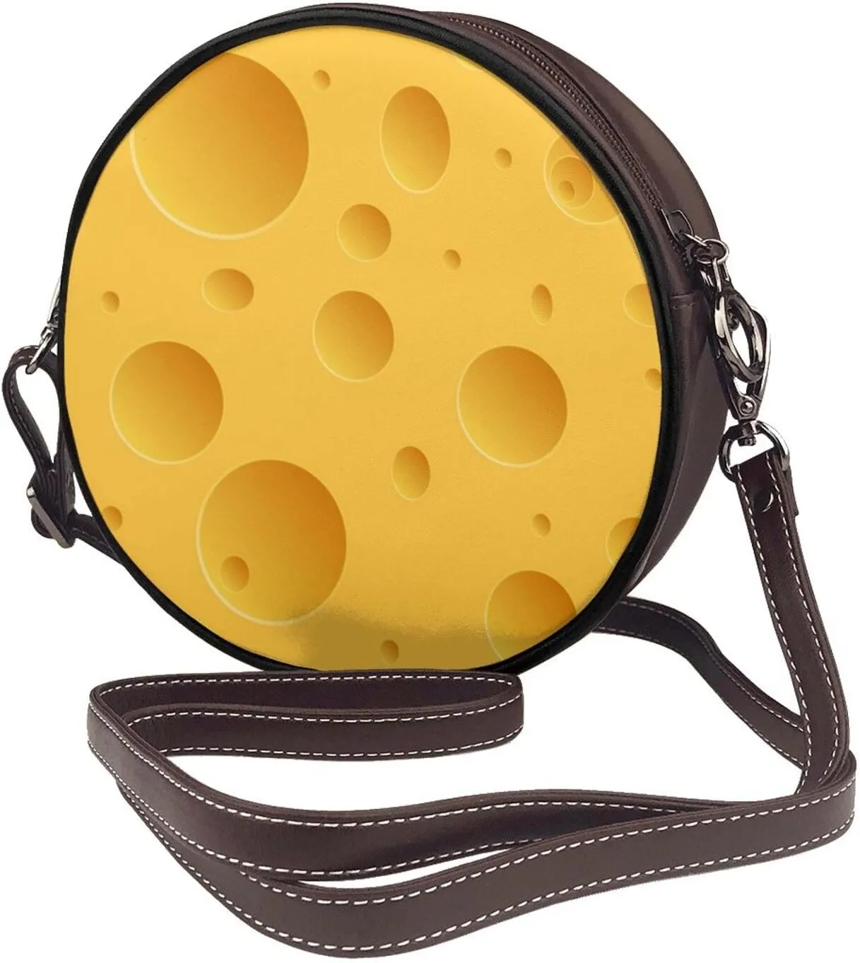 Round Crossbody Shoulder Bag Circle Purse Handbags for Women Small Fashion Clutch Evening Wallet