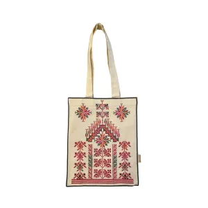 Sarwa Tote Bag "Well of Life Red"