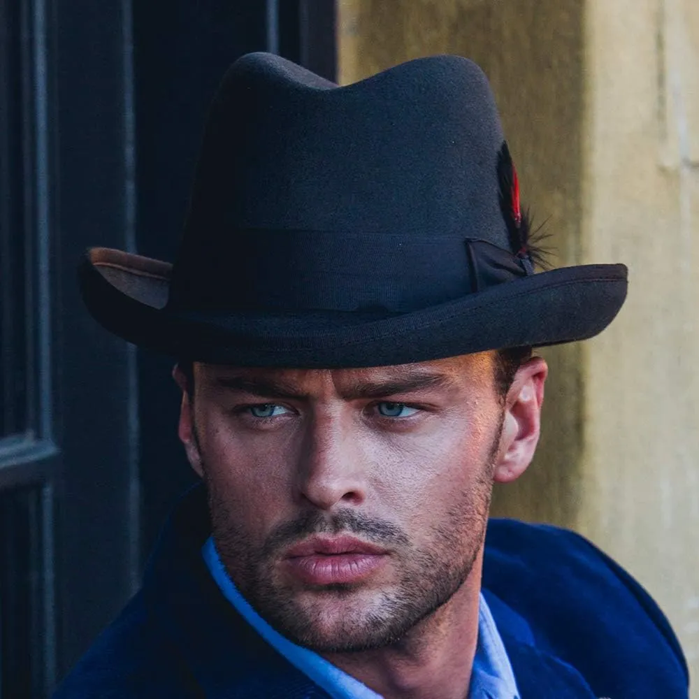 Scala Classico Men's Wool Felt Homburg Hat