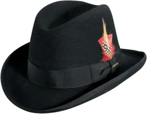 Scala Classico Men's Wool Felt Homburg Hat