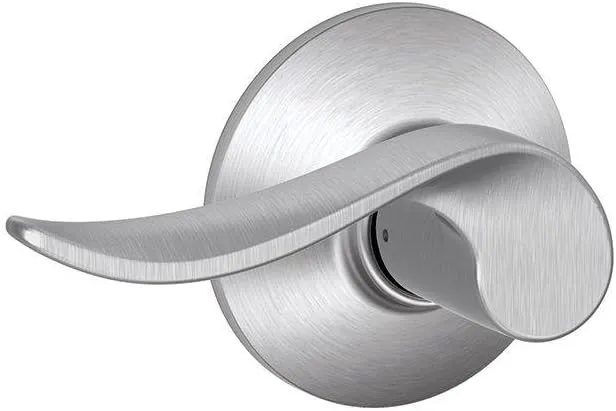 SCHLAGE F10 SAC 626 Sacramento Passage Lock Lever, Satin Chrome
