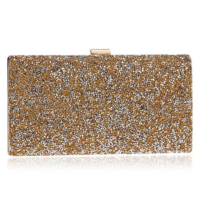 SEKUSA Women Diamond Rhinestone Clutch Crystal Chain Shoulder Small Purse Wedding Purse Party Evening Bags