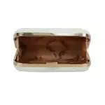 Shimmer Box Clutch With Chain Strap