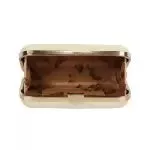 Shimmer Box Clutch With Chain Strap
