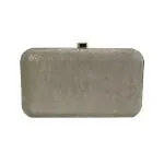 Shimmer Box Clutch With Chain